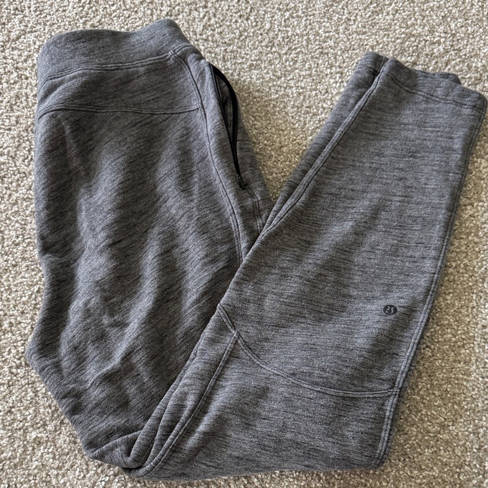 lululemon athletica Gray Men's/Women's Track Joggers - Heather Charcoal